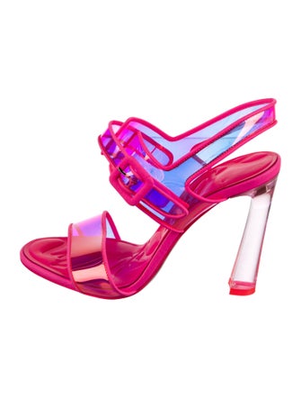 Christian Louboutin Leather Slingback Sandals