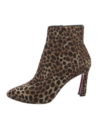 Christian Louboutin Ponyhair Animal Print Boots