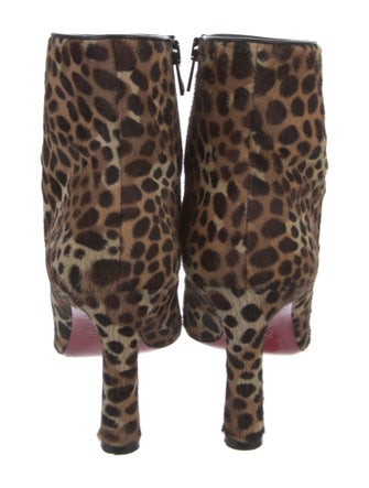Christian Louboutin Ponyhair Animal Print Boots