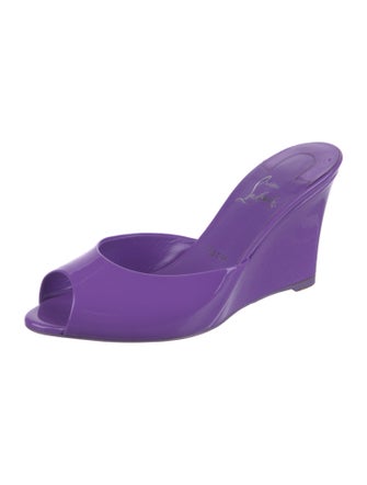 Christian Louboutin Patent Leather Slides