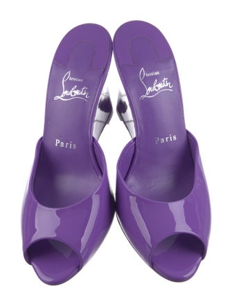 Christian Louboutin Patent Leather Slides