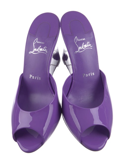Christian Louboutin Patent Leather Slides