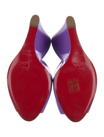 Christian Louboutin Patent Leather Slides