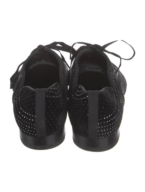 Christian Louboutin Suede Glitter Accents Oxfords