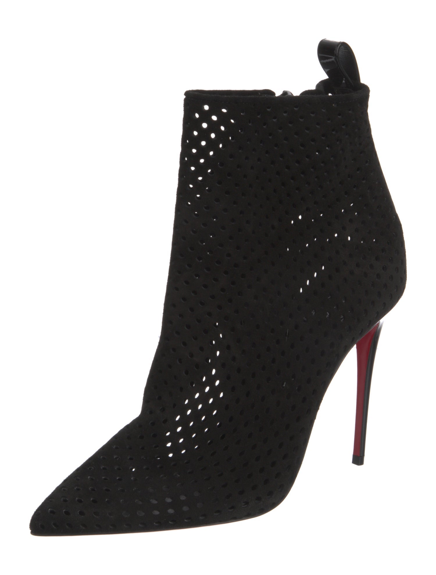 Christian Louboutin Suede Printed Boots