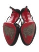 Christian Louboutin Suede Cutout Accent T-Strap Pumps