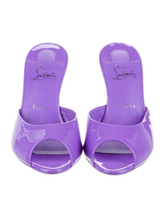 Christian Louboutin Patent Leather Slides