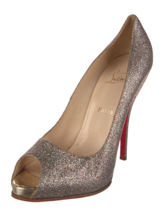 Christian Louboutin Glitter Glitter Accents Pumps
