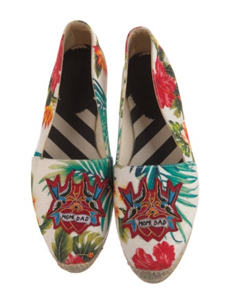 Christian Louboutin Canvas Floral Print Espadrilles