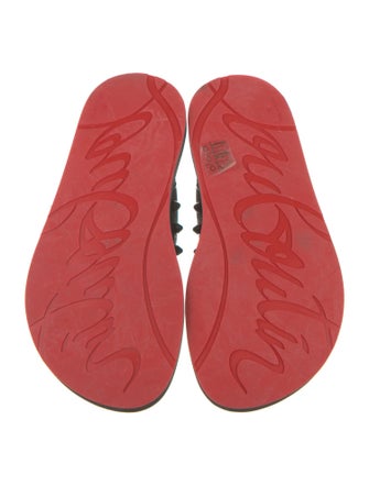 Christian Louboutin Rubber Studded Accents Flip Flops