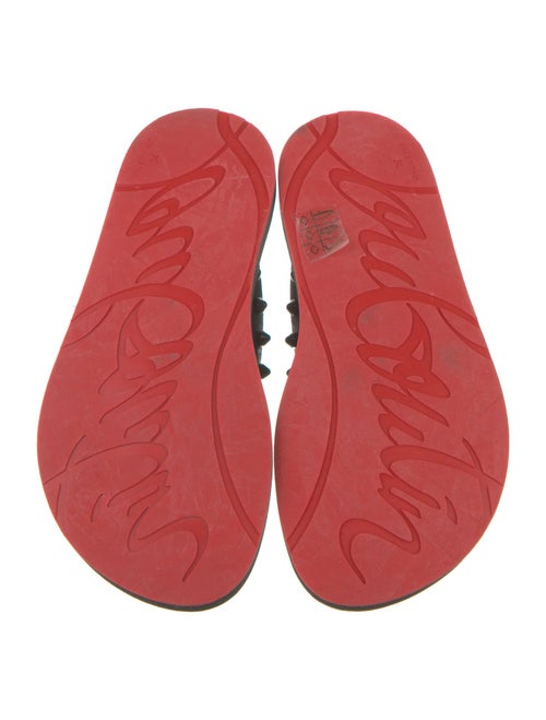 Christian Louboutin Rubber Studded Accents Flip Flops