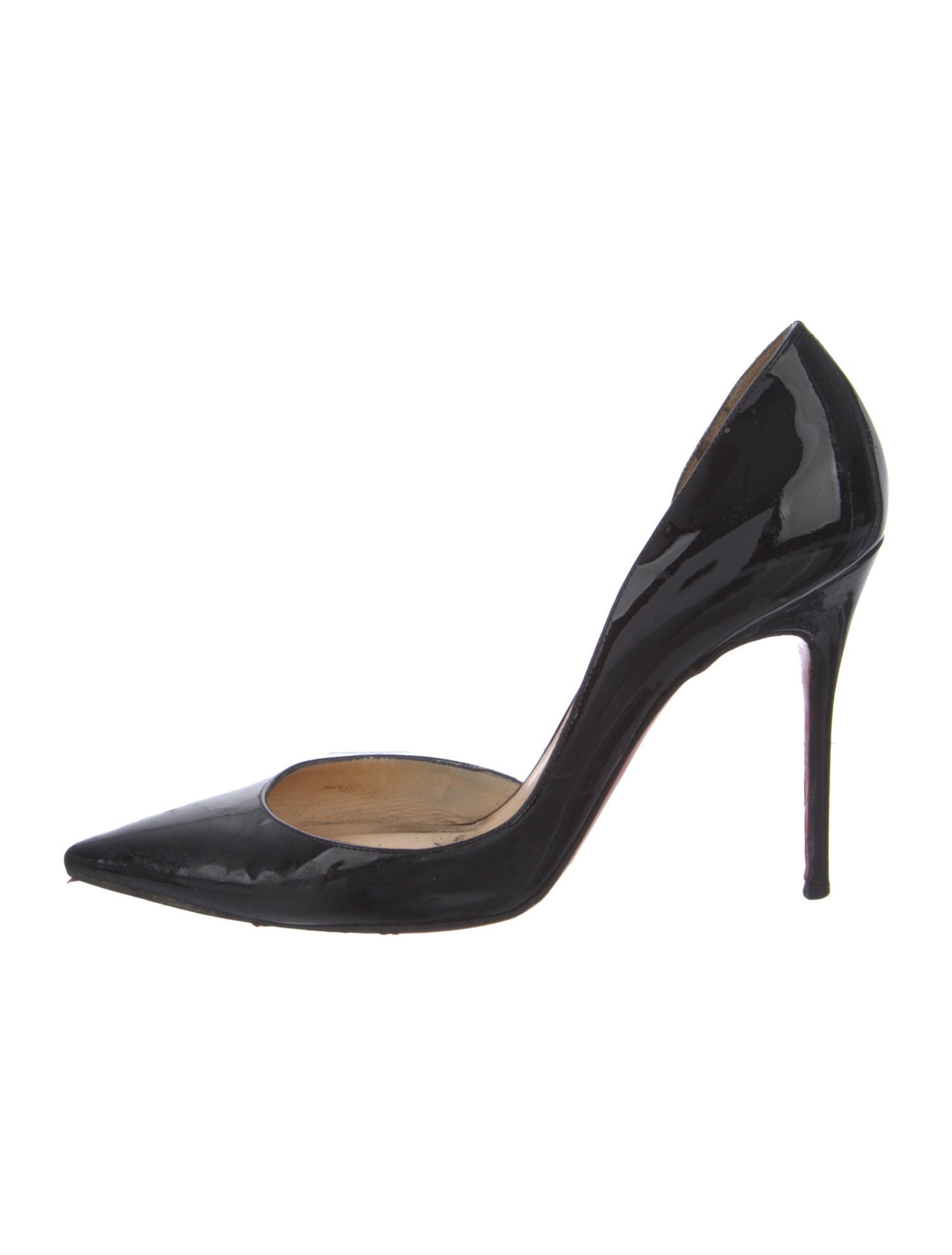 Christian Louboutin Patent Leather D'Orsay Pumps