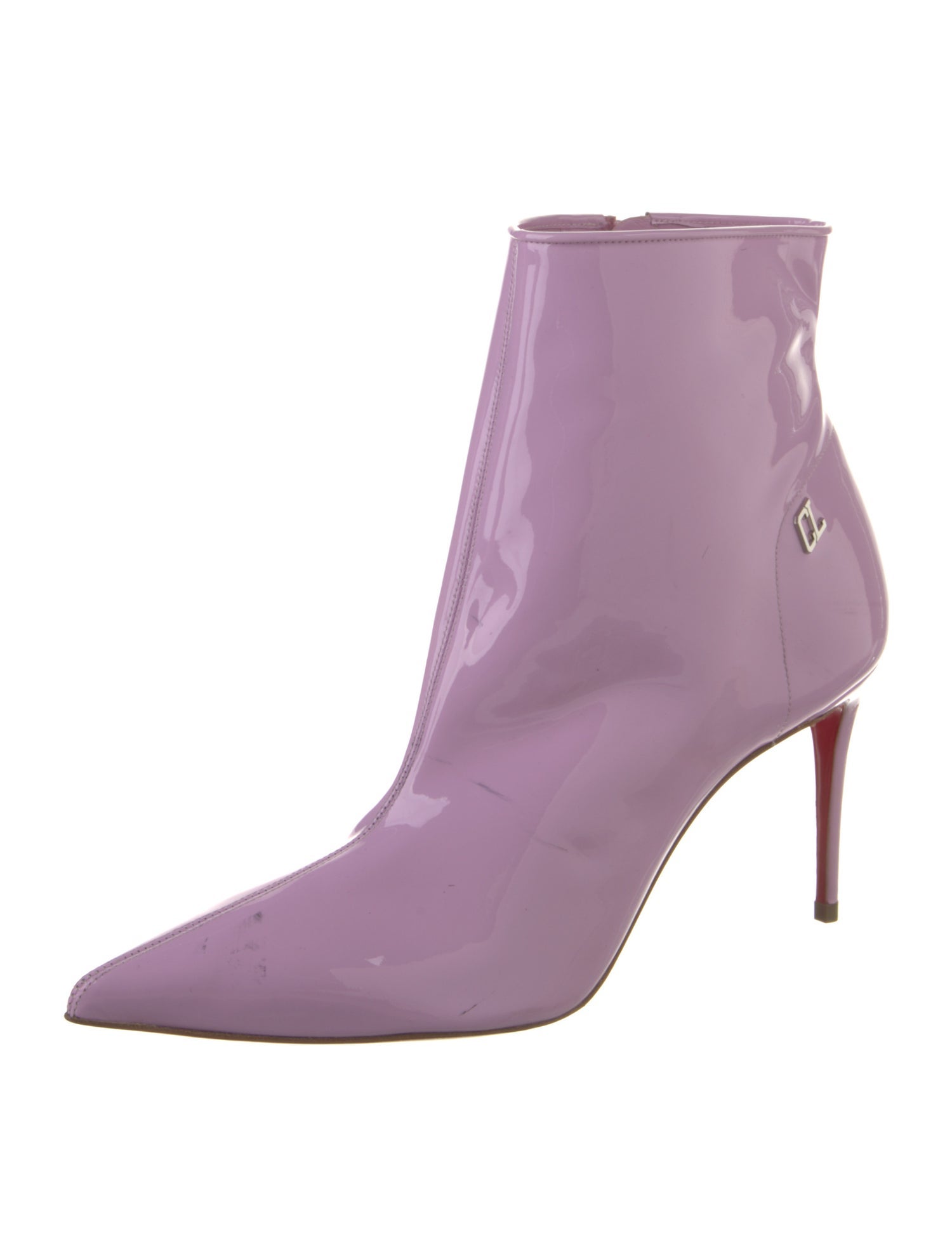 Christian Louboutin Patent Leather Sock Boots