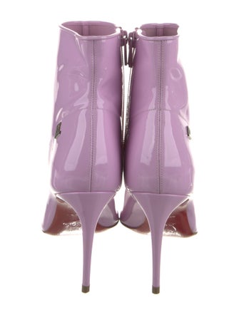 Christian Louboutin Patent Leather Sock Boots