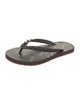 Christian Louboutin Rubber Studded Accents Flip Flops