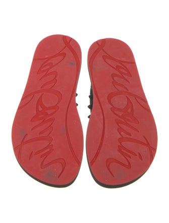 Christian Louboutin Rubber Studded Accents Flip Flops