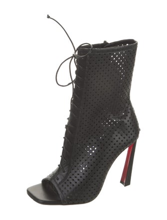 Christian Louboutin Leather Lace-Up Boots