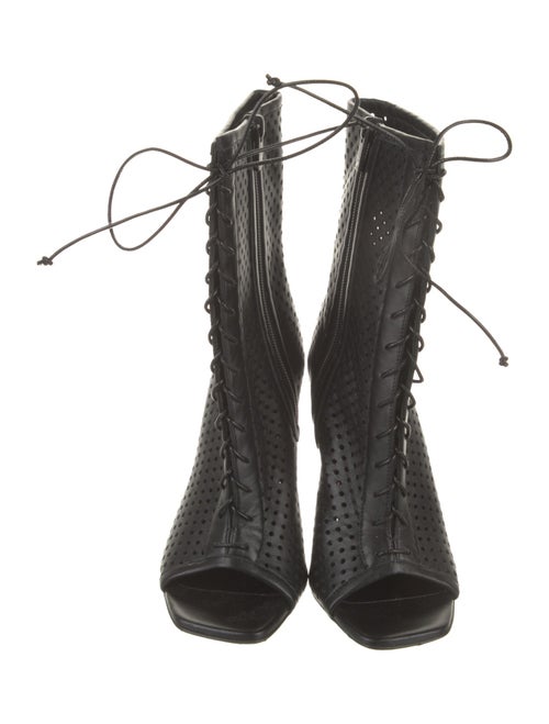 Christian Louboutin Leather Lace-Up Boots