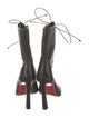 Christian Louboutin Leather Lace-Up Boots