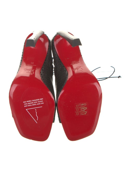 Christian Louboutin Leather Lace-Up Boots