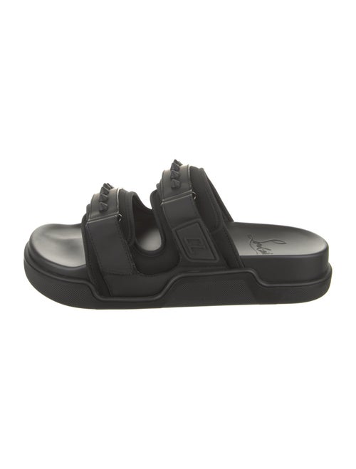 Christian Louboutin Spike Accents Neoprene Slides