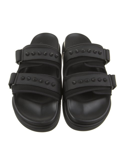Christian Louboutin Spike Accents Neoprene Slides