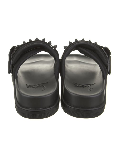 Christian Louboutin Spike Accents Neoprene Slides