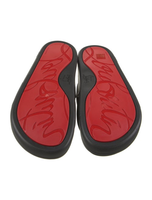 Christian Louboutin Spike Accents Neoprene Slides