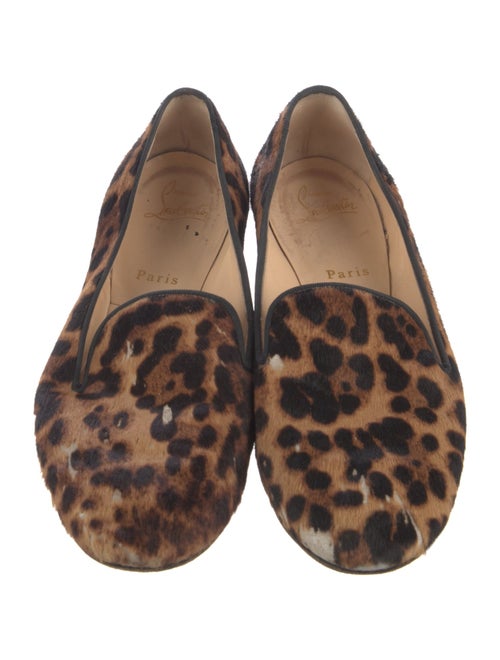 Christian Louboutin Ponyhair Animal Print Flats