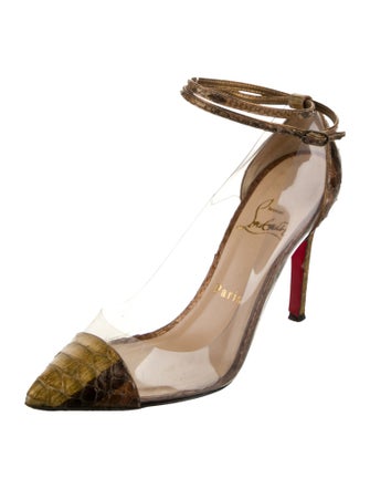 Christian Louboutin Python D'Orsay Pumps