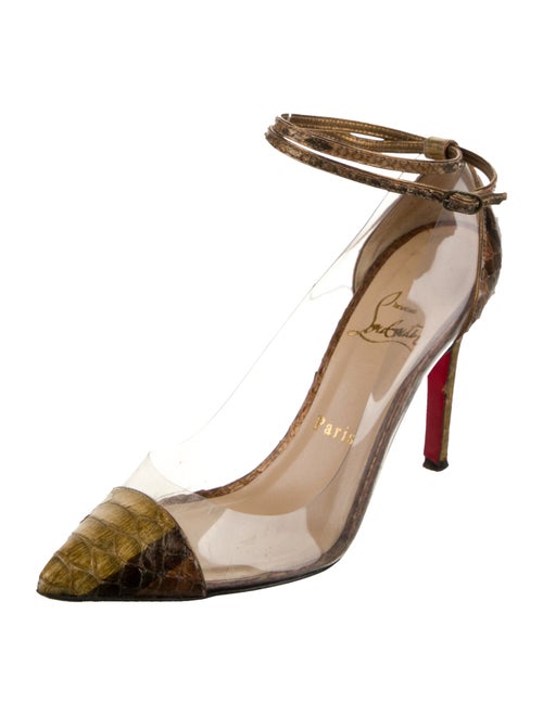 Christian Louboutin Python D'Orsay Pumps