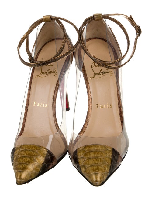 Christian Louboutin Python D'Orsay Pumps