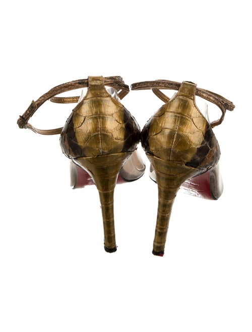 Christian Louboutin Python D'Orsay Pumps