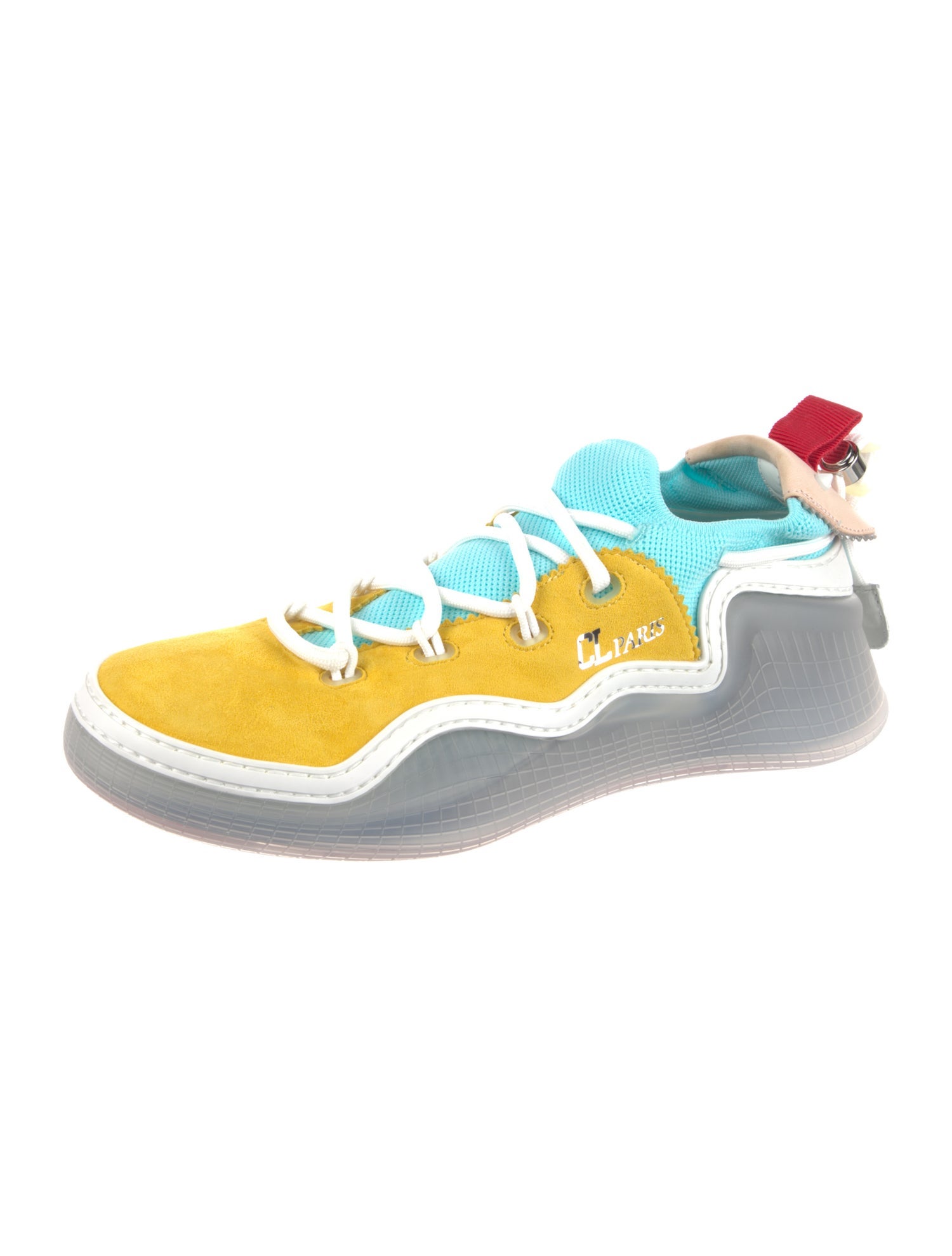 Christian Louboutin Suede Printed Sneakers