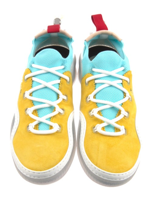 Christian Louboutin Suede Printed Sneakers