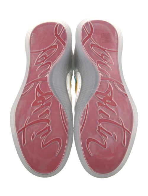 Christian Louboutin Suede Printed Sneakers