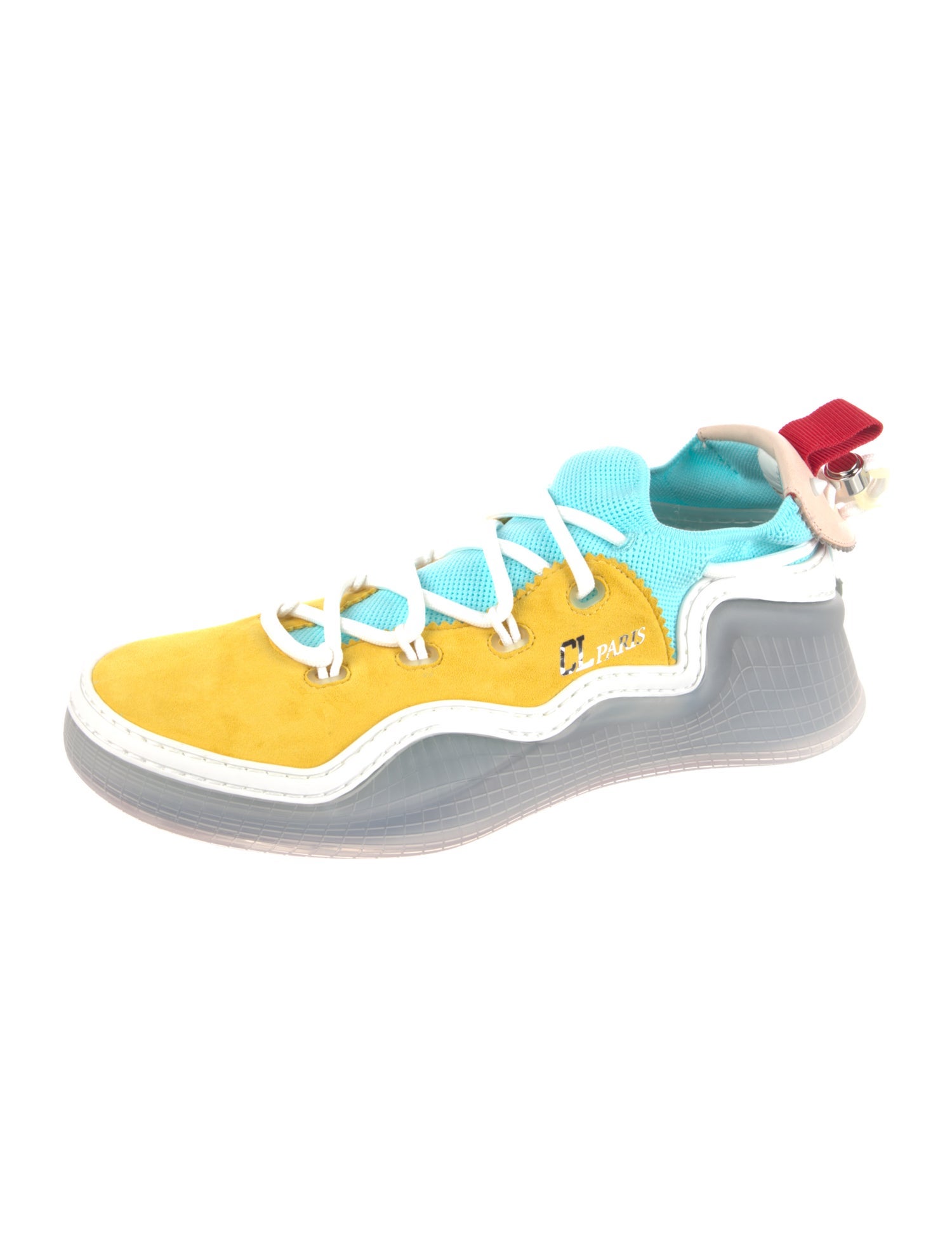 Christian Louboutin Suede Printed Sneakers