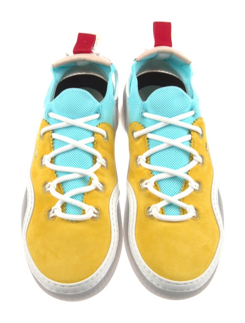 Christian Louboutin Suede Printed Sneakers