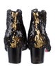 Christian Louboutin Sequins Lace-Up Boots