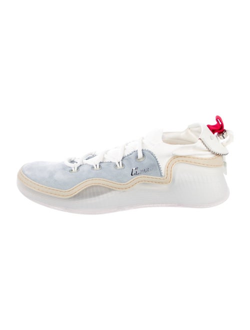 Christian Louboutin Suede Leather Trim Embellishment Sneakers