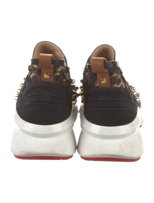 Christian Louboutin Spike Accents Satin Chunky Sneakers