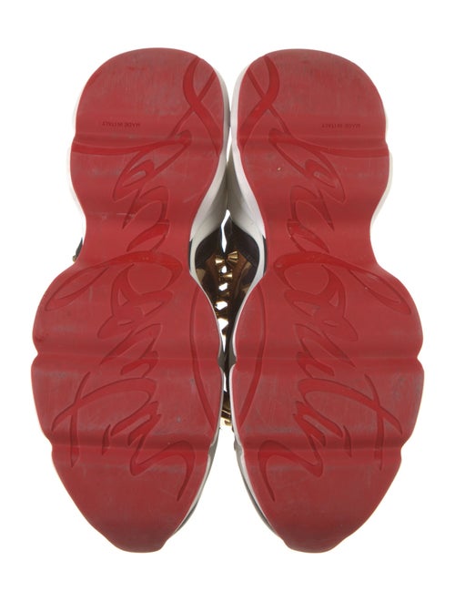 Christian Louboutin Spike Accents Satin Chunky Sneakers