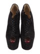 Christian Louboutin Recouzetta Suede Lace-Up Boots