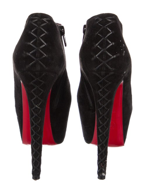 Christian Louboutin Recouzetta Suede Lace-Up Boots