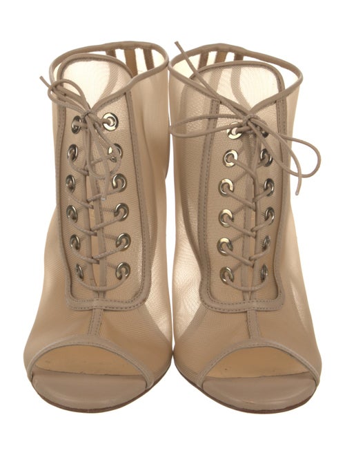 Christian Louboutin Mesh Mesh Accents T-Strap Pumps