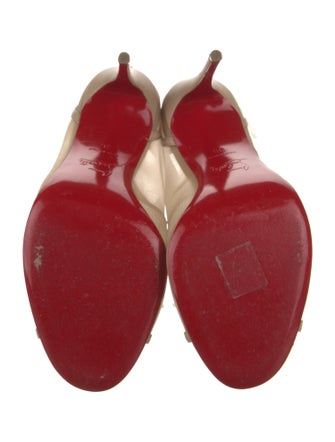 Christian Louboutin Mesh Mesh Accents T-Strap Pumps