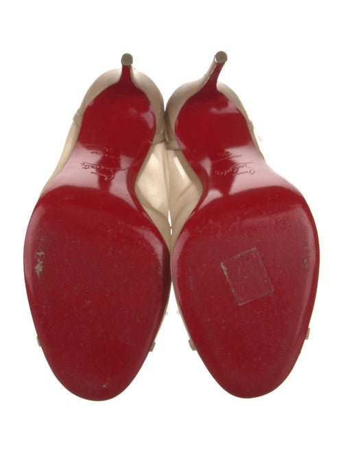 Christian Louboutin Mesh Mesh Accents T-Strap Pumps