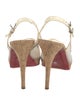 Christian Louboutin Mesh Mesh Accents Slingback Sandals