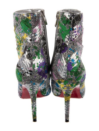 Christian Louboutin Sequins Printed Boots