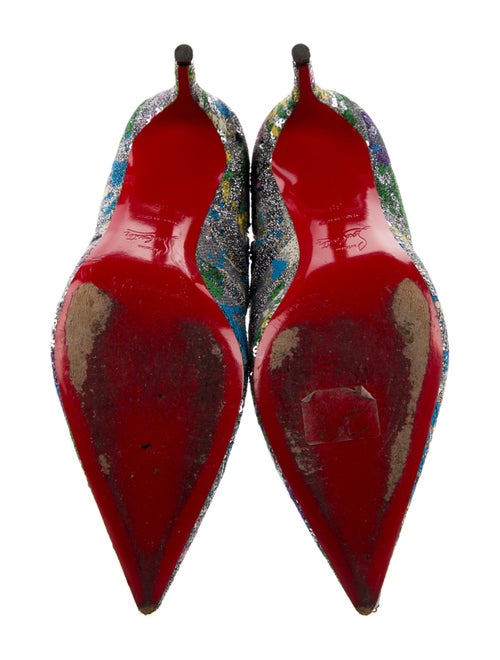 Christian Louboutin Sequins Printed Boots